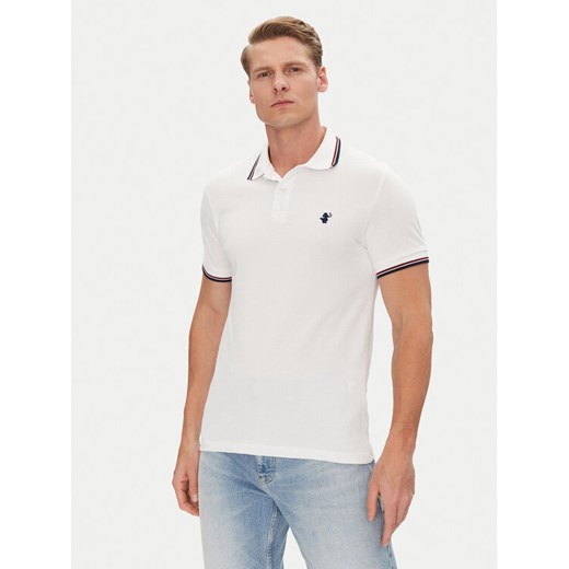 Save The Duck Polo DR0136M BATE20 Biały Regular Fit ze sklepu MODIVO w kategorii T-shirty męskie - zdjęcie 182717467