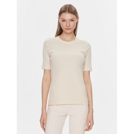 IVY OAK T-Shirt IO1100X2286 Écru Slim Fit ze sklepu MODIVO w kategorii Bluzki damskie - zdjęcie 182717479