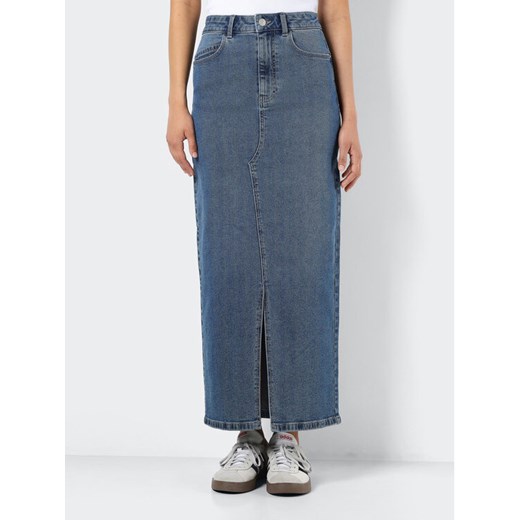 Noisy May Spódnica jeansowa Kath 27030286 Niebieski Regular Fit ze sklepu MODIVO w kategorii Spódnice - zdjęcie 182717495