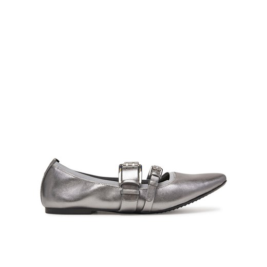 DKNY Baleriny Dade K1511477 Srebrny ze sklepu MODIVO w kategorii Balerinki - zdjęcie 182717635