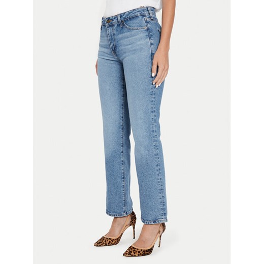 Guess Jeansy W4YA98 D5CC5 Niebieski Straight Fit ze sklepu MODIVO w kategorii Jeansy damskie - zdjęcie 182717668