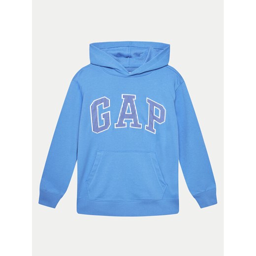 Gap Bluza 885742 Niebieski Regular Fit ze sklepu MODIVO w kategorii Bluzy chłopięce - zdjęcie 182717676