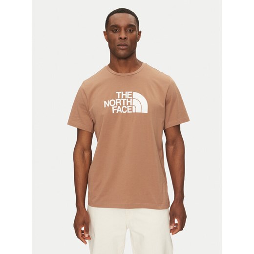 The North Face T-Shirt Easy NF0A8A6C Brązowy Regular Fit ze sklepu MODIVO w kategorii T-shirty męskie - zdjęcie 182717746