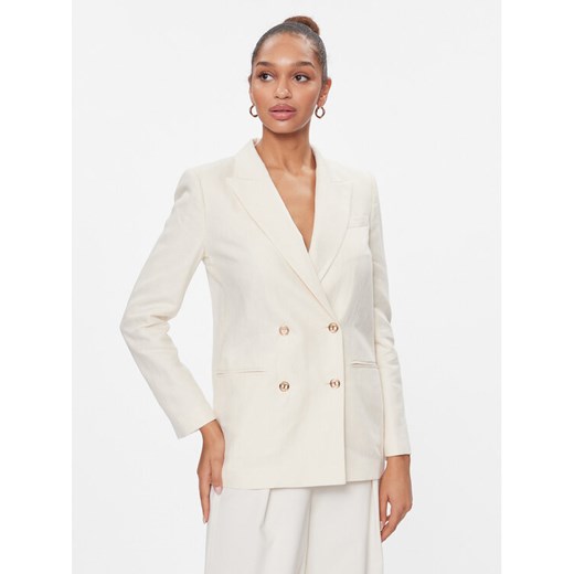 TWINSET Marynarka 241TP2560 Écru Oversize ze sklepu MODIVO w kategorii Marynarki damskie - zdjęcie 182717798
