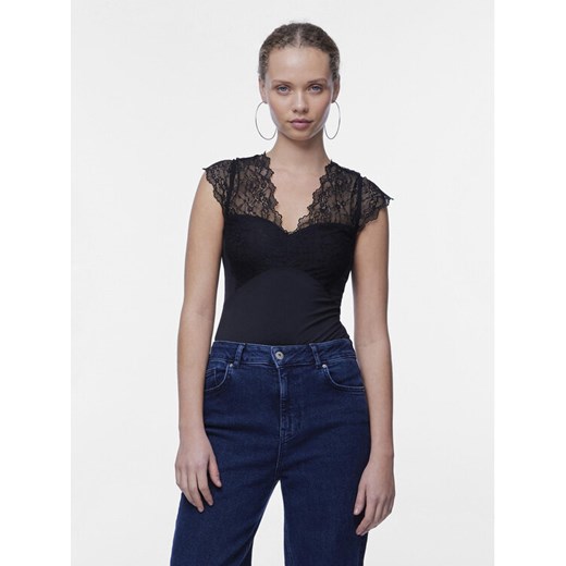 Pieces Body Tatianna 17114311 Czarny Slim Fit ze sklepu MODIVO w kategorii Bluzki damskie - zdjęcie 182717978