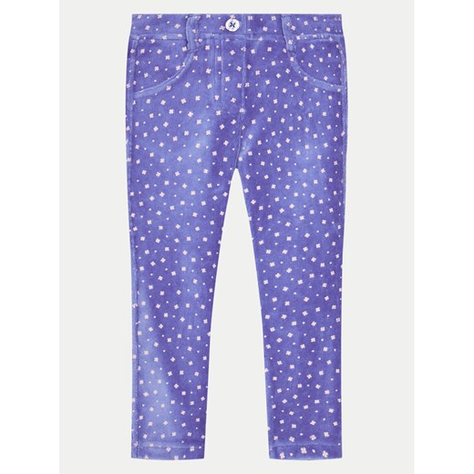 United Colors Of Benetton Spodnie materiałowe 4T4MGE029 Niebieski Slim Fit ze sklepu MODIVO w kategorii Spodnie dziewczęce - zdjęcie 182717995