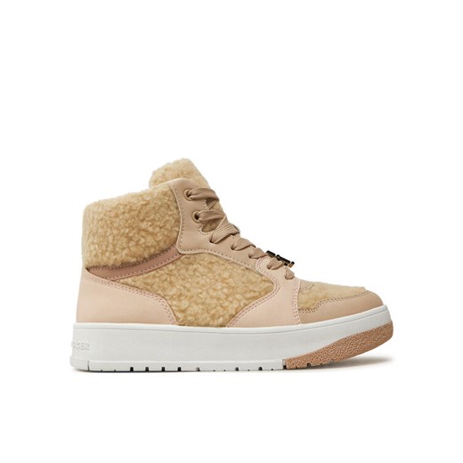Tommy Hilfiger Sneakersy High Top Lace-Up Sneaker T3A9-33530-1628A S Beżowy ze sklepu MODIVO w kategorii Buty sportowe dziecięce - zdjęcie 182718015