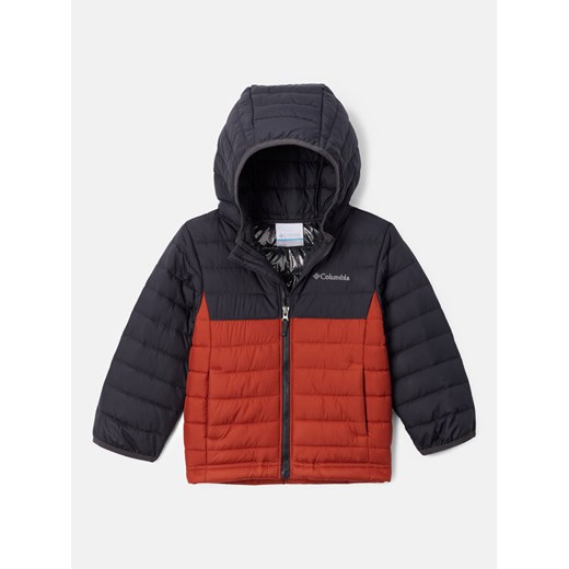 Columbia Kurtka przejściowa Powder Lite™ Boys Hooded Jacket Pomarańczowy Regular Fit ze sklepu MODIVO w kategorii Kurtki chłopięce - zdjęcie 182718017