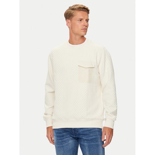 Brave Soul Bluza MSS-586KALK Écru Regular Fit ze sklepu MODIVO w kategorii Bluzy męskie - zdjęcie 182718095