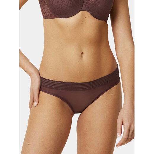 Triumph Figi klasyczne Tempting Sheer Highleg Tai 10215956 Brązowy ze sklepu MODIVO w kategorii Majtki damskie - zdjęcie 182718329