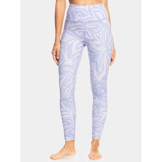 Roxy Legginsy Heart Into Ankl Ndpt ERJNP03492 Fioletowy Slim Fit ze sklepu MODIVO w kategorii Spodnie damskie - zdjęcie 182718377