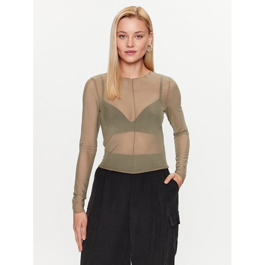 ONLY Bluzka 15315812 Zielony Regular Fit ze sklepu MODIVO w kategorii Bluzki damskie - zdjęcie 182718428