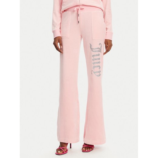 Juicy Couture Spodnie dresowe Layla JCBBJ125806 Różowy Regular Fit ze sklepu MODIVO w kategorii Spodnie damskie - zdjęcie 182718448