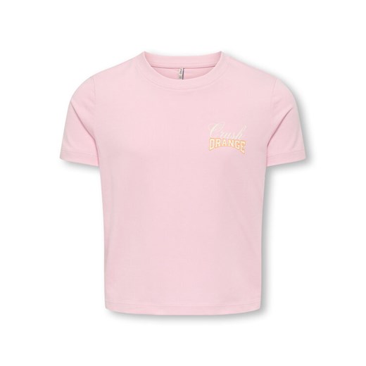 Kids ONLY T-Shirt Annbel 15354276 Różowy Cropped Fit ze sklepu MODIVO w kategorii Bluzki dziewczęce - zdjęcie 182718465