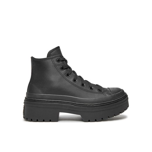 Converse Botki Chuck Taylor All Star Lugged Heel Leather Platform A10369C Czarny ze sklepu MODIVO w kategorii Botki - zdjęcie 182718467
