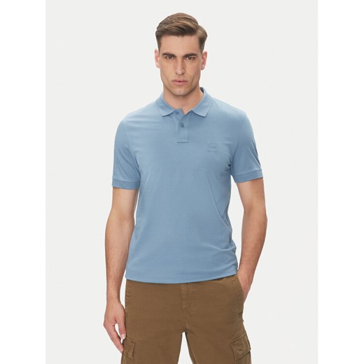 BOSS Polo Passenger 50507803 Niebieski Slim Fit ze sklepu MODIVO w kategorii T-shirty męskie - zdjęcie 182718485