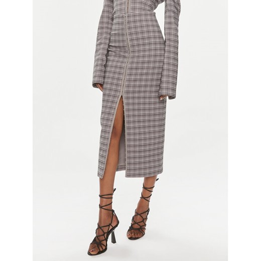 ROTATE Spódnica ołówkowa 1122772947 Szary Slim Fit ze sklepu MODIVO w kategorii Spódnice - zdjęcie 182718498