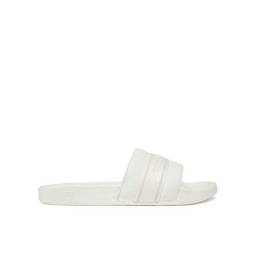 Tommy Hilfiger Klapki Hilfiger Poolside With Webbing FW0FW08529 Biały ze sklepu MODIVO w kategorii Klapki damskie - zdjęcie 182718585