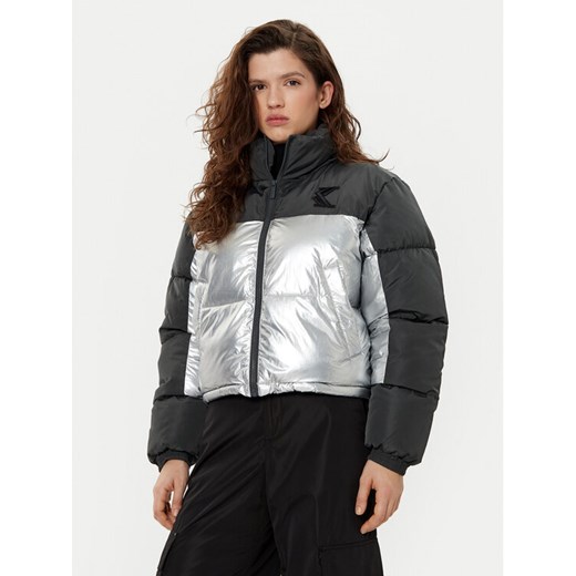 Karl Kani Kurtka zimowa Og Metallic Block 61760015 Czarny Regular Fit ze sklepu MODIVO w kategorii Kurtki damskie - zdjęcie 182718587