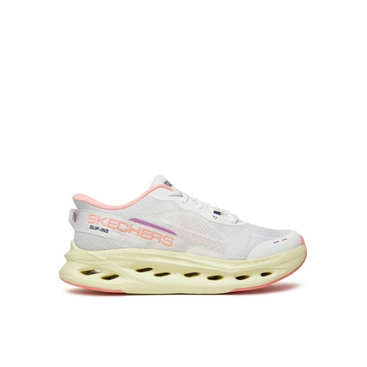 Skechers Sneakersy Max Cushioning Glide-Step-Caledonia 129400/WPK Biały ze sklepu MODIVO w kategorii Buty sportowe damskie - zdjęcie 182718638