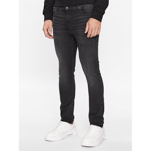 KARL LAGERFELD Jeansy 265801 534835 Czarny Slim Fit ze sklepu MODIVO w kategorii Jeansy męskie - zdjęcie 182718646