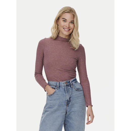 ONLY Bluzka Emma 15180040 Różowy Slim Fit ze sklepu MODIVO w kategorii Bluzki damskie - zdjęcie 182718676