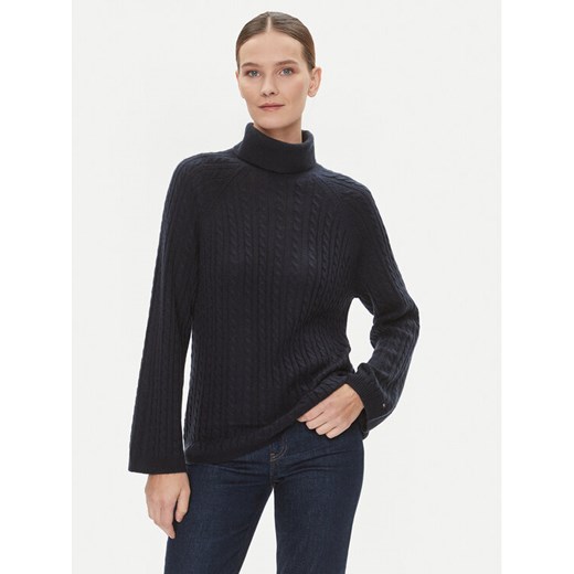Tommy Hilfiger Golf WW0WW39904 Granatowy Relaxed Fit ze sklepu MODIVO w kategorii Swetry damskie - zdjęcie 182718727
