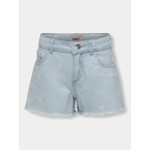 Kids ONLY Szorty jeansowe Grobyn 15302364 Niebieski Loose Fit 140 MODIVO