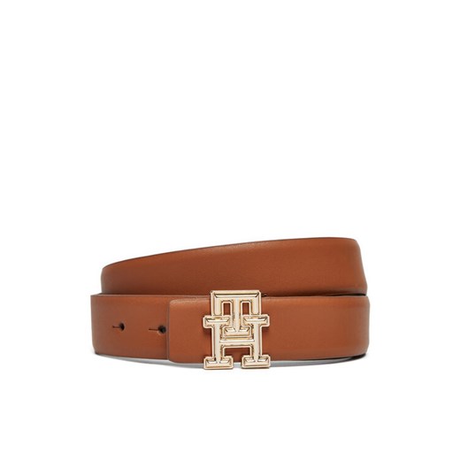 Tommy Hilfiger Pasek Damski Th Rev Monogram 3.0 AW0AW16840 Brązowy ze sklepu MODIVO w kategorii Paski damskie - zdjęcie 182718806