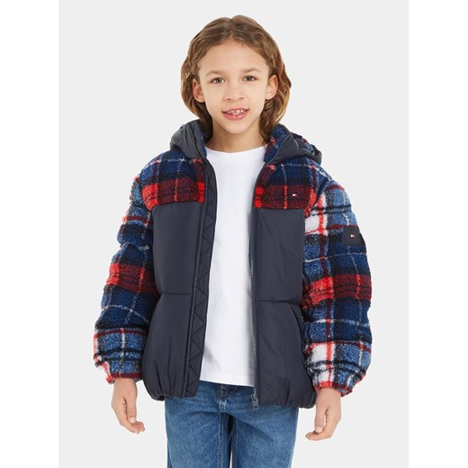Tommy Hilfiger Kurtka zimowa KB0KB08568 Granatowy Regular Fit ze sklepu MODIVO w kategorii Kurtki dziewczęce - zdjęcie 182718816