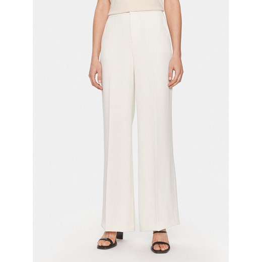 TWINSET Spodnie materiałowe 241TP2130 Écru Wide Leg ze sklepu MODIVO w kategorii Spodnie damskie - zdjęcie 182718857