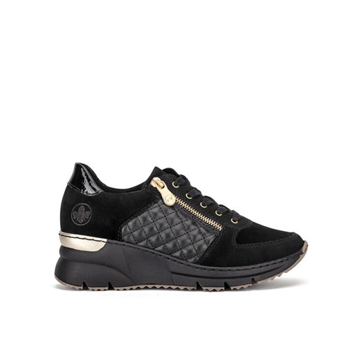 Rieker Sneakersy N6314-00 Czarny ze sklepu MODIVO w kategorii Buty sportowe damskie - zdjęcie 182718949