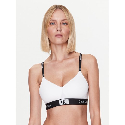 Calvin Klein Underwear Biustonosz braletka Light Lined 000QF7218E Biały ze sklepu MODIVO w kategorii Biustonosze - zdjęcie 182718958