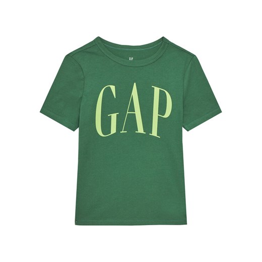 Gap T-Shirt 708411-00 Zielony Regular Fit ze sklepu MODIVO w kategorii T-shirty chłopięce - zdjęcie 182719016