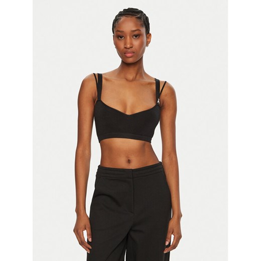 Patrizia Pepe Top 8K0282/K236-K103 Czarny Regular Fit ze sklepu MODIVO w kategorii Bluzki damskie - zdjęcie 182719075