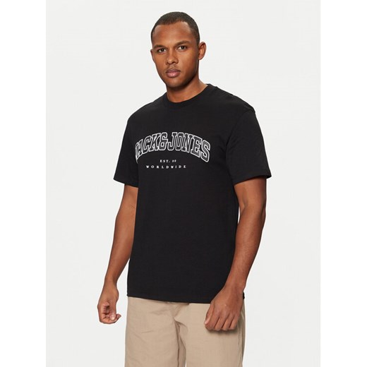 Jack&Jones T-Shirt 12257579 Czarny Relaxed Fit ze sklepu MODIVO w kategorii T-shirty męskie - zdjęcie 182719129