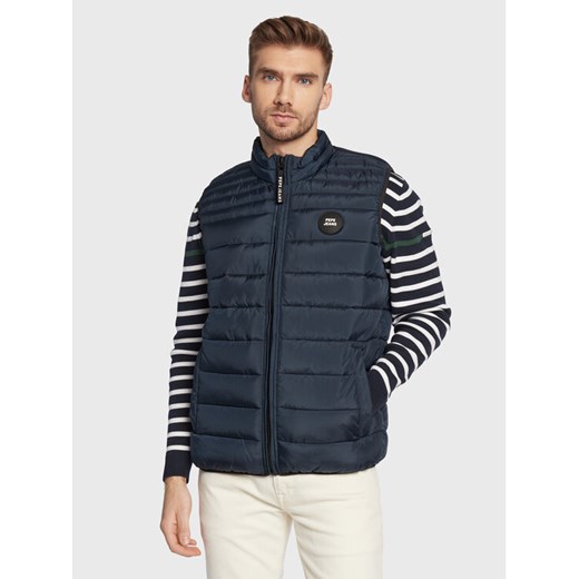 Pepe Jeans Kamizelka Jack PM402590 Granatowy Regular Fit ze sklepu MODIVO w kategorii Kamizelki męskie - zdjęcie 182719135