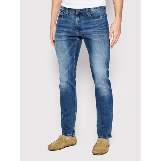 Tommy Jeans Jeansy Scanton DM0DM09564 Granatowy Slim Fit ze sklepu MODIVO w kategorii Jeansy męskie - zdjęcie 182719168