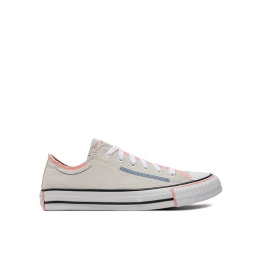 Converse Trampki Chuck Taylor All Star Color Pop Ox A07593C Szary ze sklepu MODIVO w kategorii Trampki damskie - zdjęcie 182719228