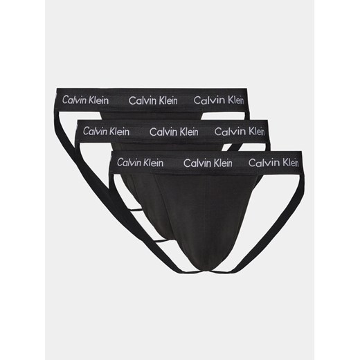 Calvin Klein Underwear Komplet 3 par slipów Jock Strap 000NB3363A Czarny ze sklepu MODIVO w kategorii Majtki męskie - zdjęcie 182719356