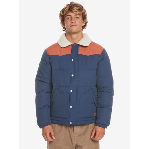 Quiksilver Kurtka puchowa The Puffer Jckt EQYJK03981 Granatowy Regular Fit ze sklepu MODIVO w kategorii Kurtki męskie - zdjęcie 182719387