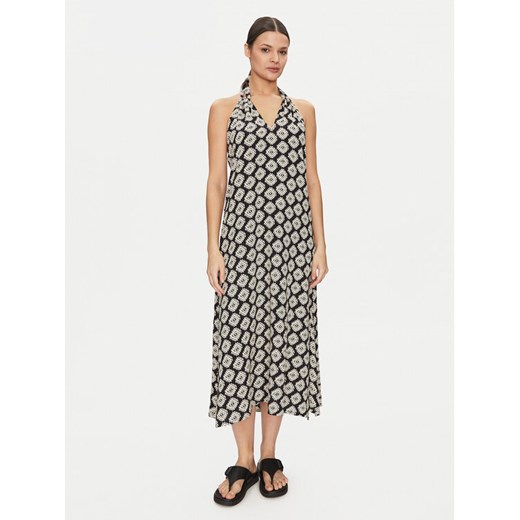 Banana Moon Sukienka plażowa Mara Sarong Czarny Relaxed Fit ze sklepu MODIVO w kategorii Odzież plażowa - zdjęcie 182719425