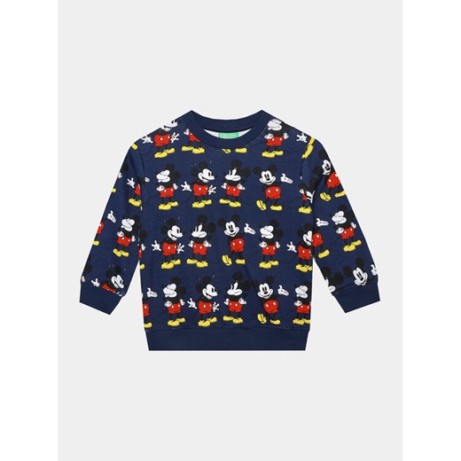 United Colors Of Benetton Bluza 3E4ZG10C8 Granatowy Regular Fit ze sklepu MODIVO w kategorii Bluzy chłopięce - zdjęcie 182719439