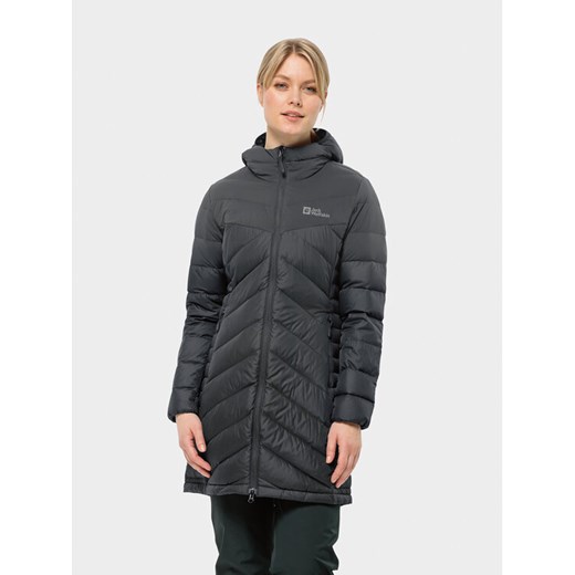 Jack Wolfskin Kurtka puchowa Tundra Down Coat 1207751 Czarny Regular Fit ze sklepu MODIVO w kategorii Kurtki damskie - zdjęcie 182719448