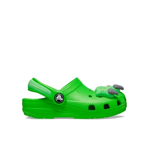 Crocs Klapki Classic Iam Dinosaur Clog T 209700 Zielony ze sklepu MODIVO w kategorii Klapki dziecięce - zdjęcie 182719528