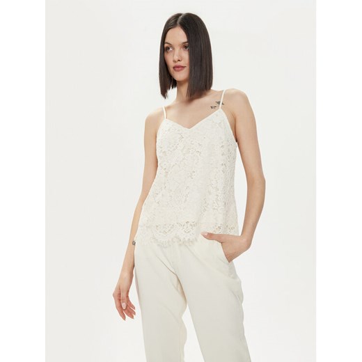 YAS Top Perla 26032812 Écru Regular Fit ze sklepu MODIVO w kategorii Bluzki damskie - zdjęcie 182719595