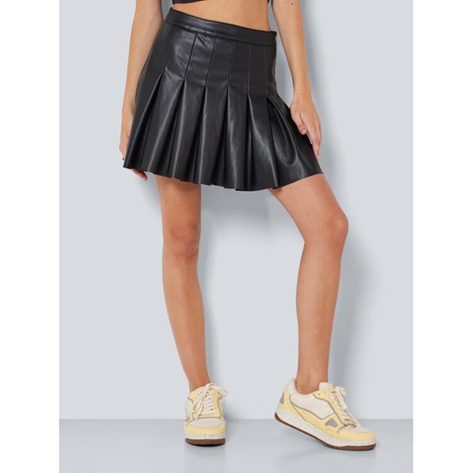 Noisy May Spódnica z imitacji skóry Paulo 27022944 Czarny Regular Fit ze sklepu MODIVO w kategorii Spódnice - zdjęcie 182719596