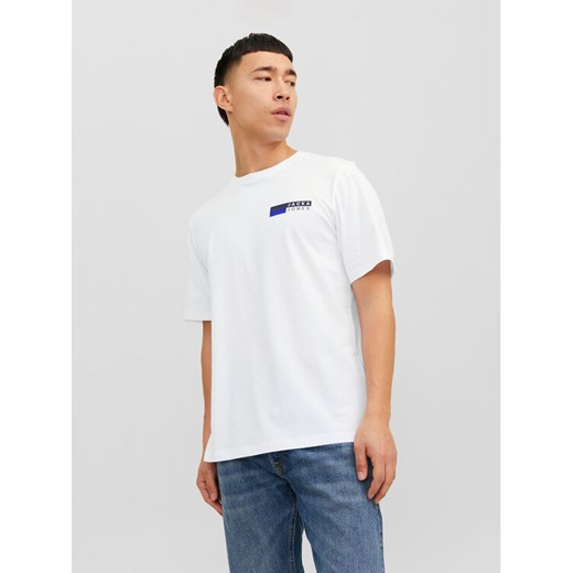Jack&Jones T-Shirt Corp 12233999 Biały Standard Fit ze sklepu MODIVO w kategorii T-shirty męskie - zdjęcie 182719599