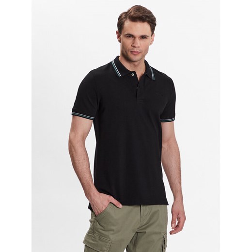 Geox Polo Piquet M3510A-T2649 F9000 Czarny Regular Fit ze sklepu MODIVO w kategorii T-shirty męskie - zdjęcie 182719715