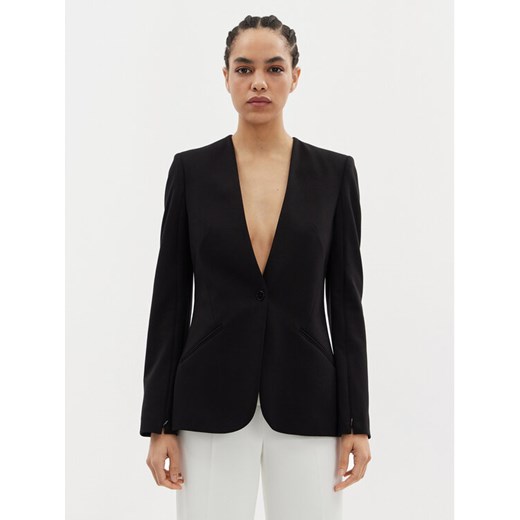 KARL LAGERFELD Marynarka 241W1402 Czarny Slim Fit ze sklepu MODIVO w kategorii Marynarki damskie - zdjęcie 182719748